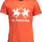 Elegant Orange Crew Neck T-Shirt