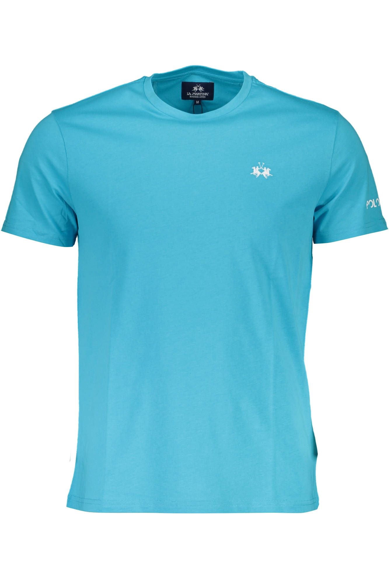 Elegant Light Blue Embroidered Tee