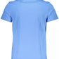 Elegant Light Blue Tee with Iconic Print
