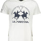 Classic White Print Tee with Timeless Elegance
