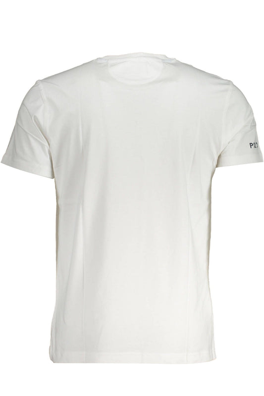 Elegance on Display: Embroidered White Tee
