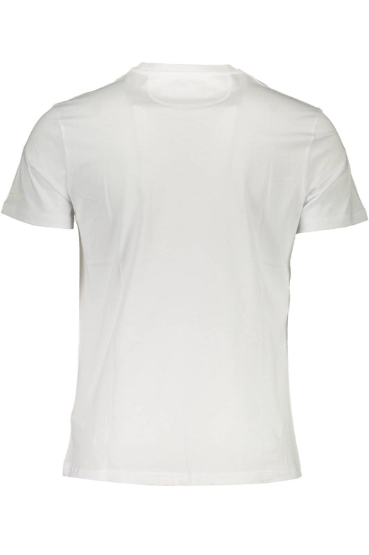 Elegant White Crew Neck Tee with Signature Print