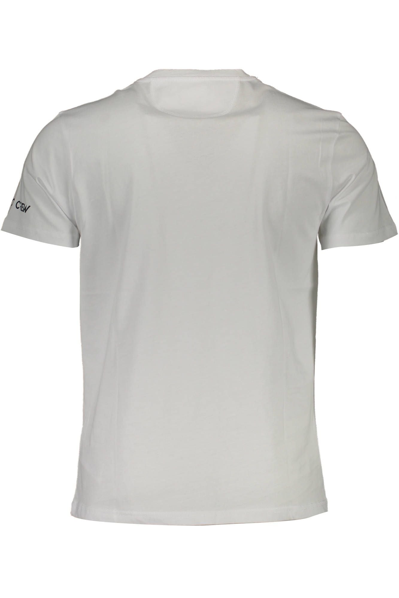 Embroidered Logo White Tee for Men