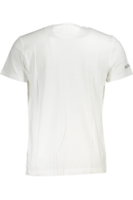 Classic White Print Tee with Timeless Elegance