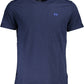 Elegant Blue Embroidered Tee