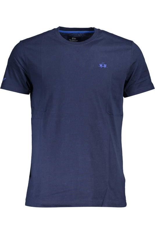 Elegant Blue Embroidered Tee