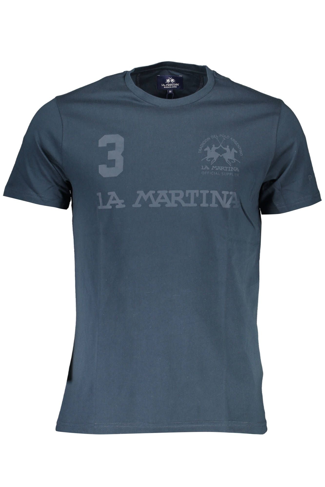 Chic Crew Neck Cotton Tee with Signature Logo
