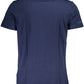 Elegant Blue Embroidered Tee