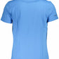 Regal Blue Cotton Tee with Classic Print
