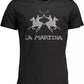 Elegant Black Crew Neck Cotton Tee