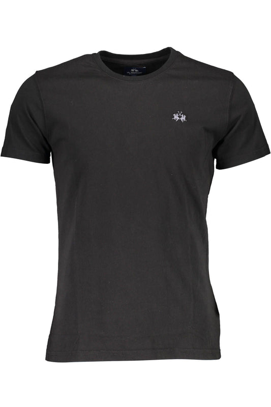 Elegant Black Embroidered Tee