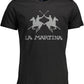 Elegant Crew Neck Tee with Iconic Print