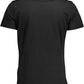 Elegant Black Crew Neck Cotton Tee