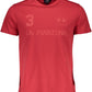 Crew Neck Classic Red T-Shirt with Logo