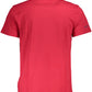 Elegant Red Tee with Iconic Logo Print