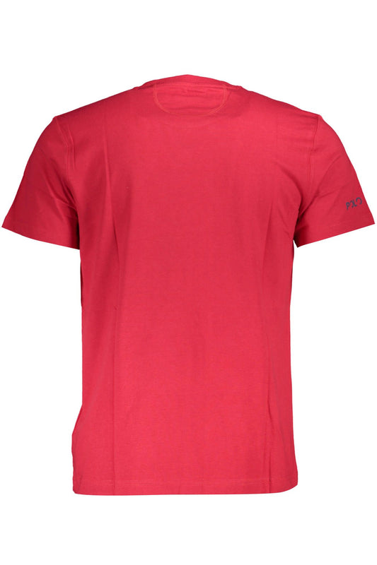 Elegant Red Tee with Iconic Logo Print