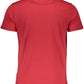Crew Neck Classic Red T-Shirt with Logo