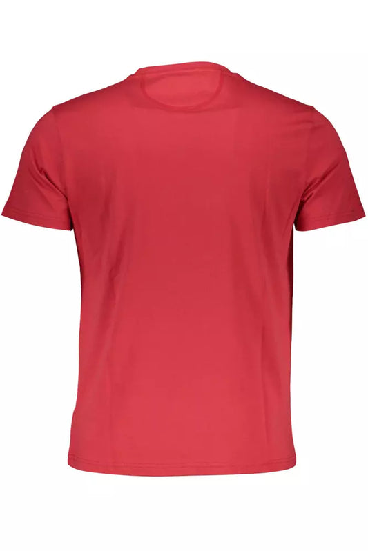 Elegant Pink Short Sleeve Crew Neck Tee