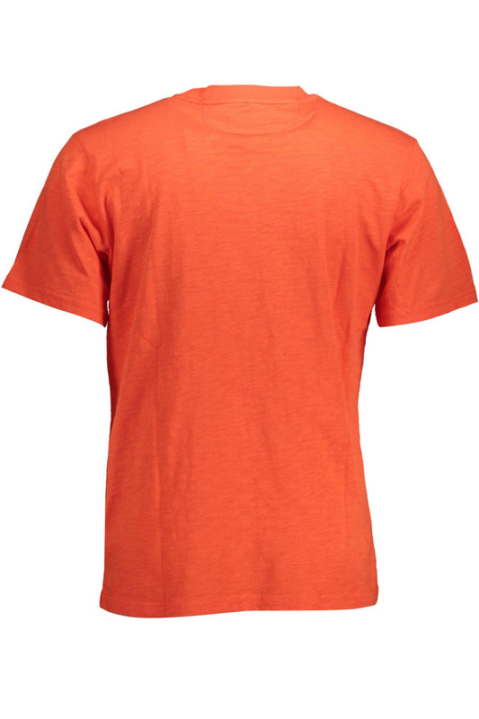 Classic Embroidered Red Tee with Pocket