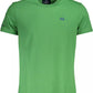 Emerald Elegance Cotton Tee with Exquisite Detailing
