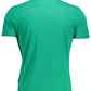 Emerald Elegance Cotton Tee with Iconic Embroidery
