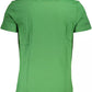 Emerald Elegance Cotton Tee with Exquisite Detailing