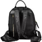 Chic Black Nylon Backpack with Logo Detail