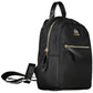 Sleek Black Nylon Backpack with Adjustable Straps