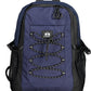 Elegant Blue Urban Backpack with Contrast Details