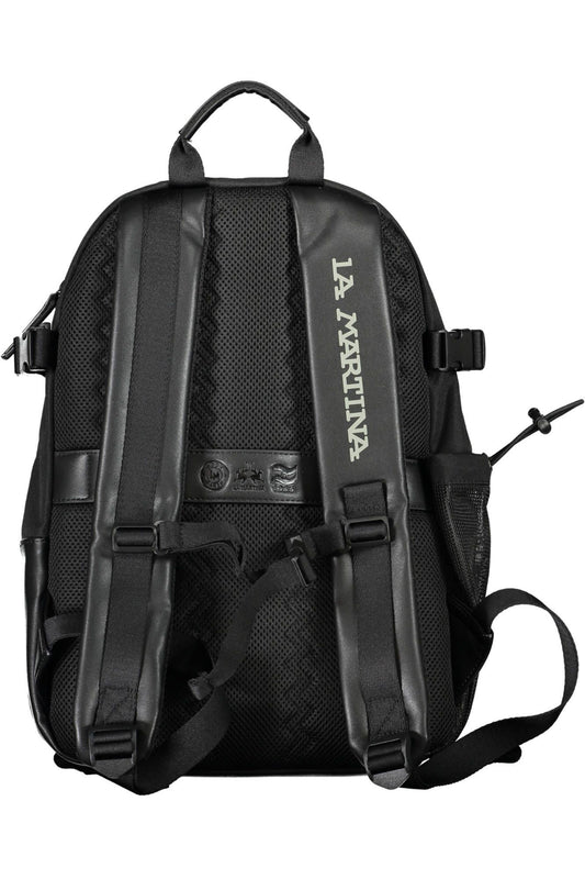 Elegant Contrasting Detail Black Backpack