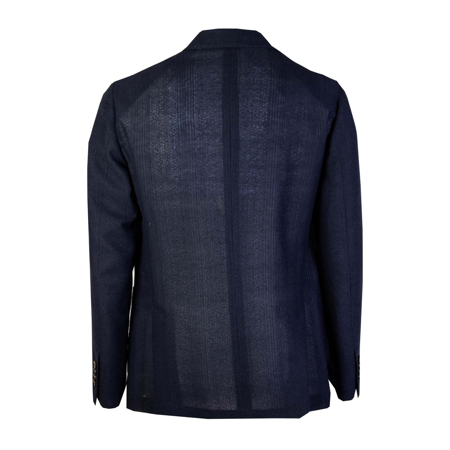 Elegant Blue Two-Button Cotton Jacket