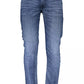 Elevated Classic Blue Jeans with Faded Effect
