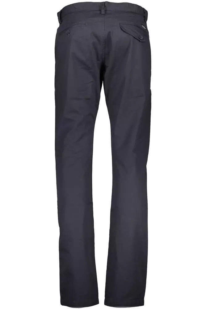 Chic Blue Lee Cotton Trousers