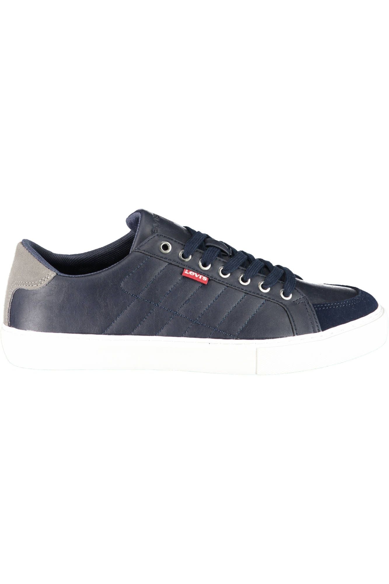 Sleek Blue Sports Sneakers with Logo Detail