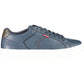 Sleek Blue Sneakers with Contrasting Details
