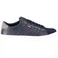 Sleek Blue Sneakers with Contrasting Accents