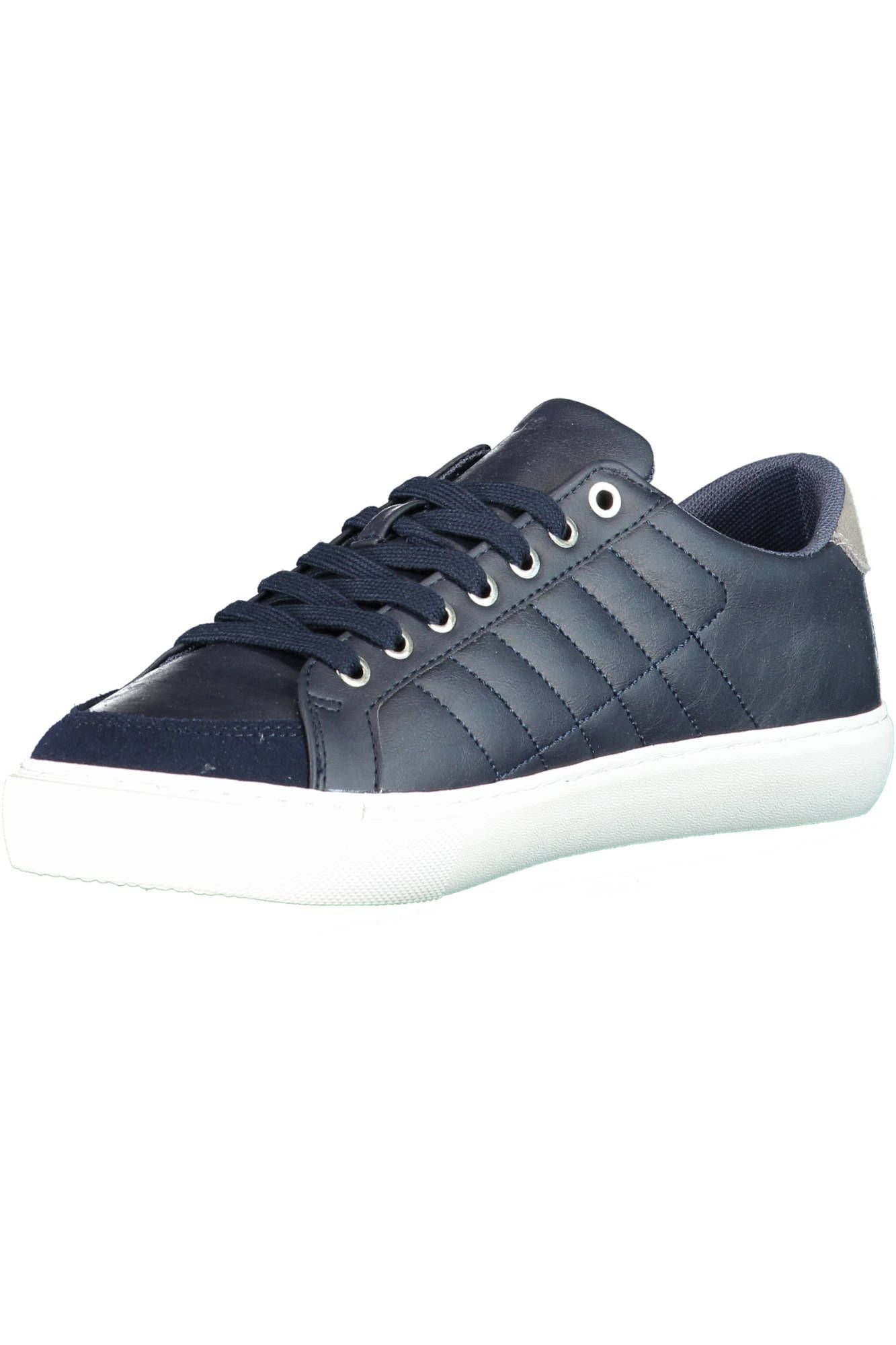 Sleek Blue Sports Sneakers with Logo Detail