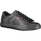 Sleek Black Laced Sports Sneakers