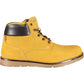 Sunset Yellow Ankle Boots with Lace-Up Detail