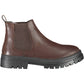 Chic Brown Ankle Boots with Side Elastic Detail