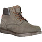 Rustic Brown Ankle Lace-Up Boots