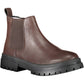 Chic Brown Ankle Boots with Side Elastic Detail