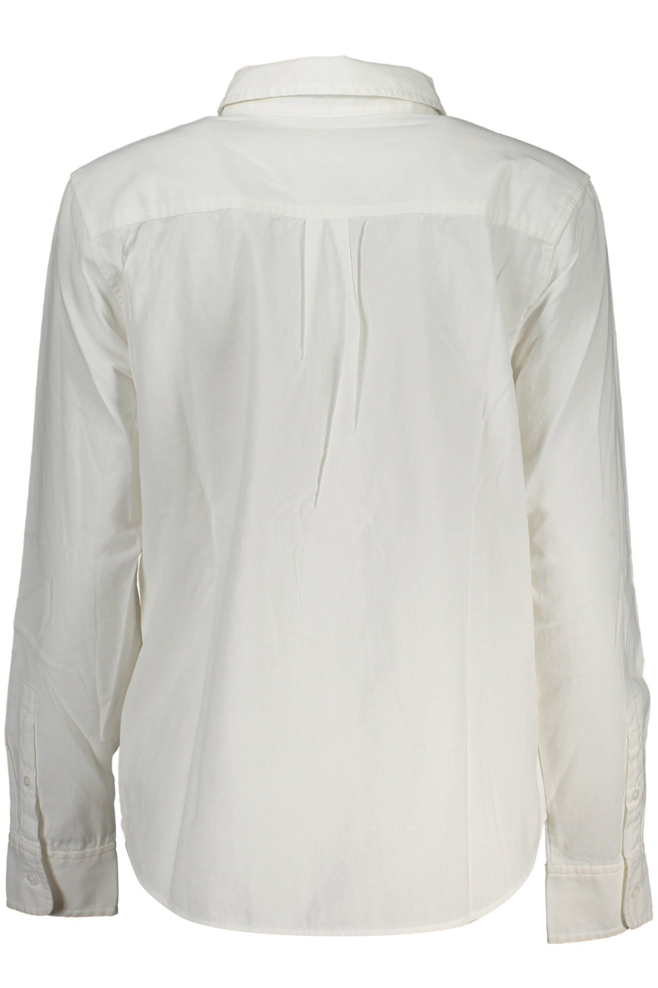 Elegant White Long Sleeve Cotton Shirt