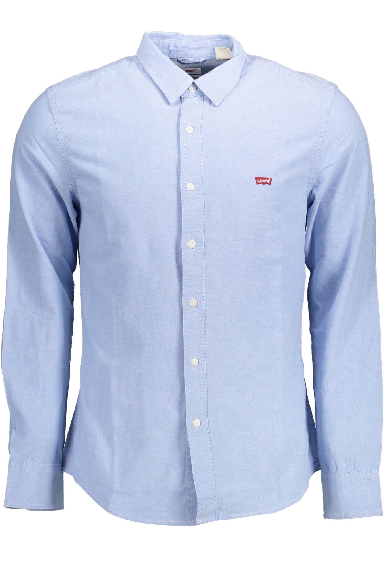 Sleek Slim-Fit Light Blue Cotton Shirt