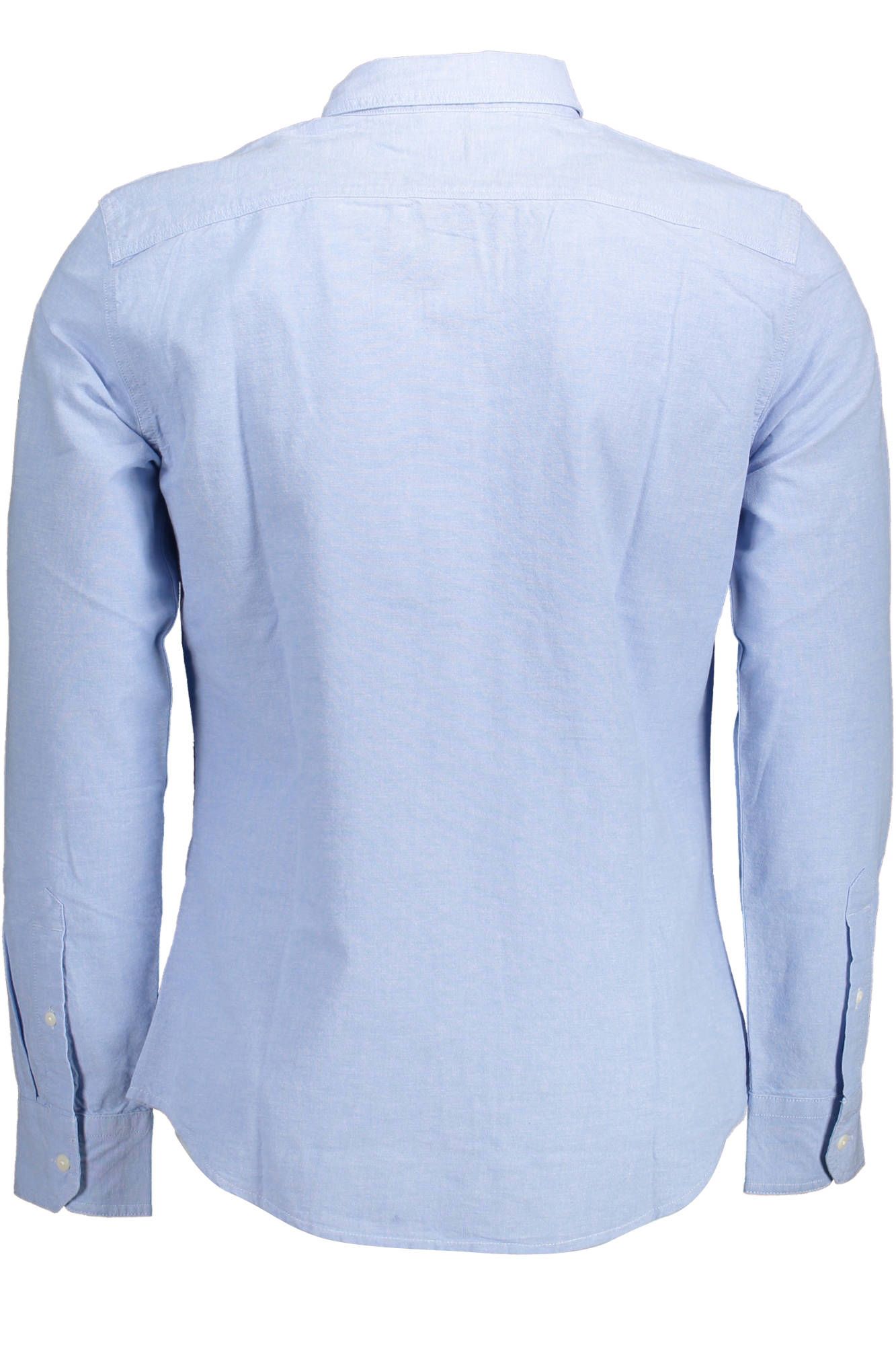 Sleek Slim-Fit Light Blue Cotton Shirt