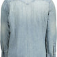 Elevated Casual Light Blue Denim Shirt
