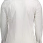 Elegant White Slim-Fit Button-Down Shirt