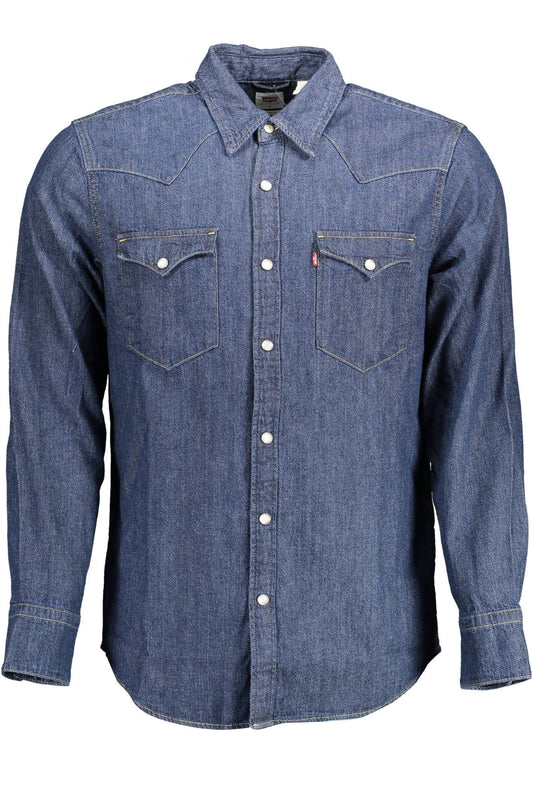 Classic Blue Denim Long Sleeve Shirt