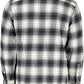 Sleek Black Cotton Long Sleeve Men's Shirt