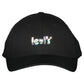 Chic Iridescent Visor Cap in Sleek Black